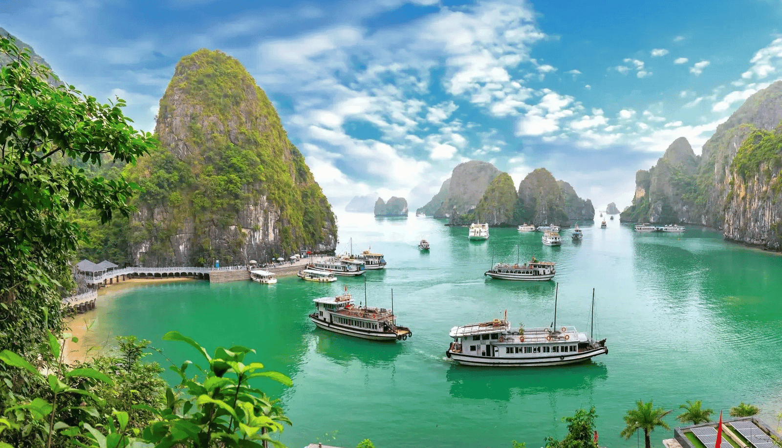 Boats in Halong Bay